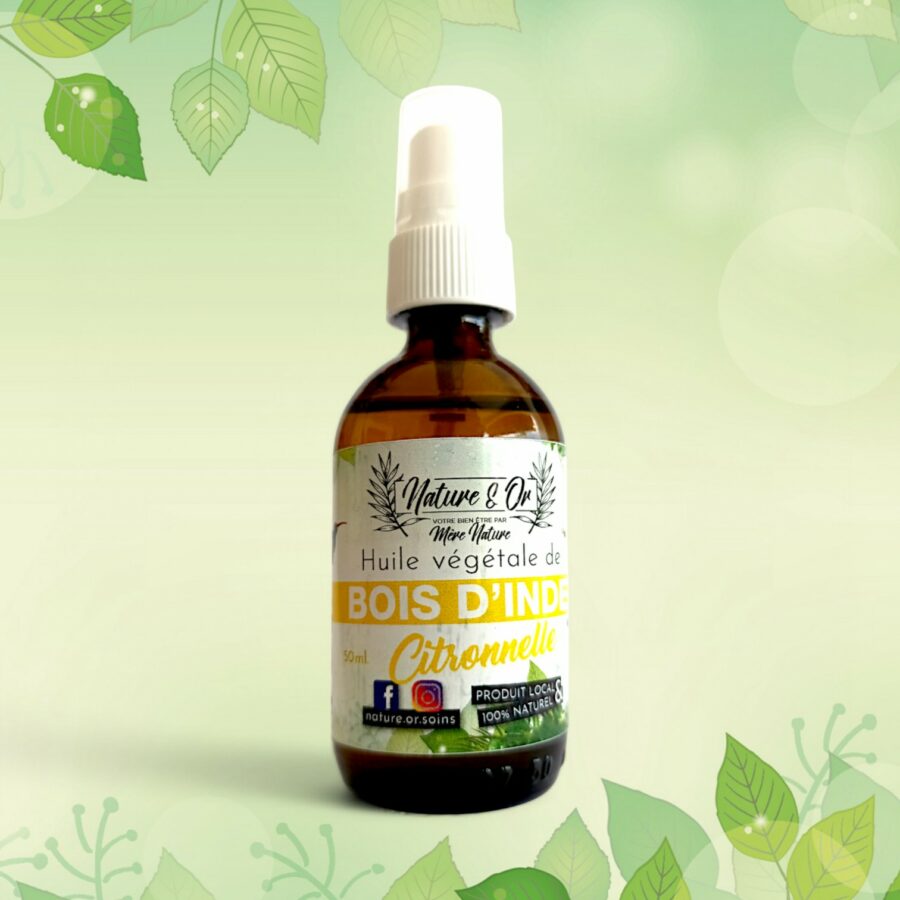 Huile végétale de Bois d'Inde Citronnelle – Image 2